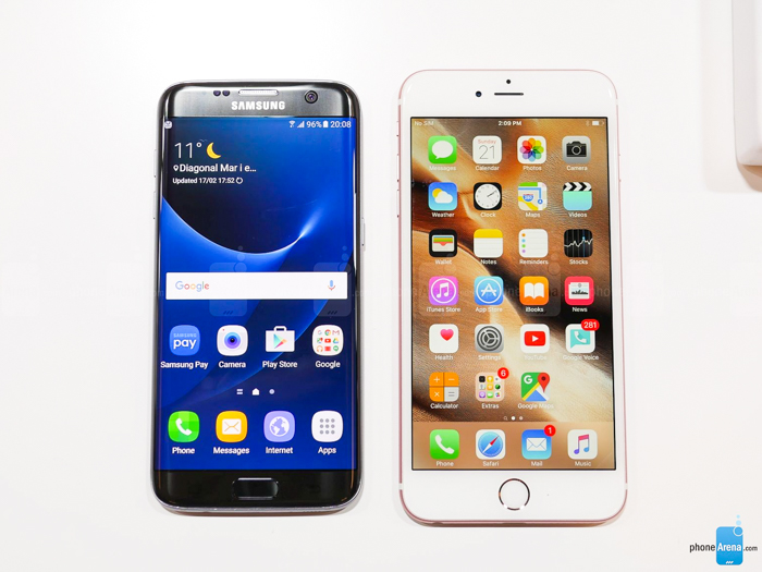 apple iphone 6s plus vs samsung galaxy s7 edge