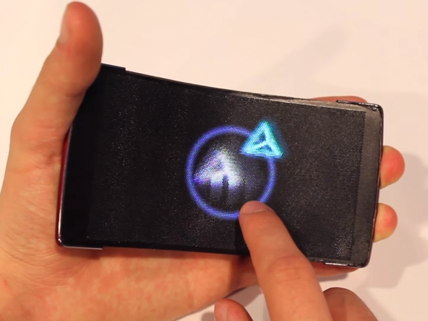 Flexible holographic smartphone uses light-field lens array
