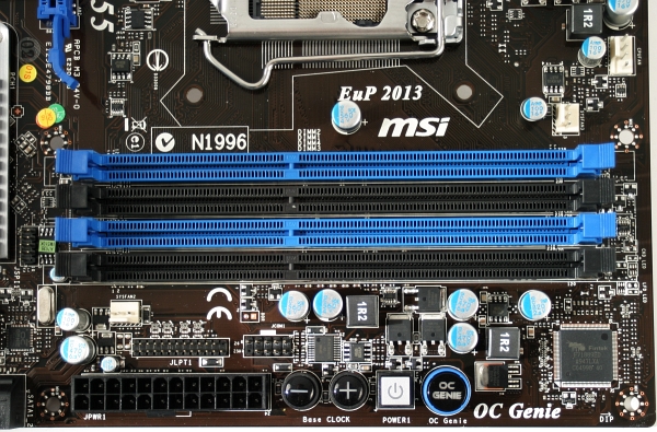 MSI H55M-ED55 memory slots