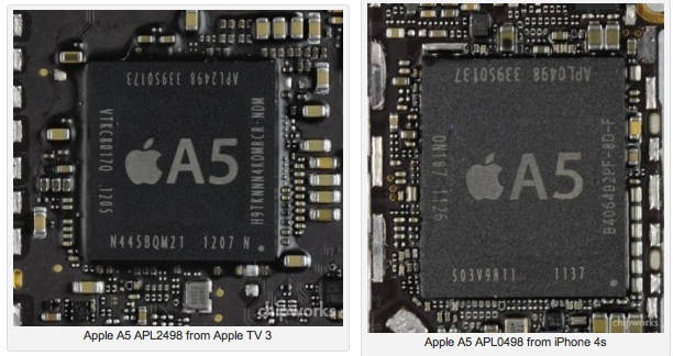 apple a5 soc comparison