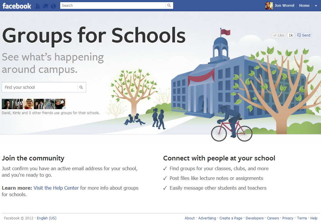 facebook groups for schools