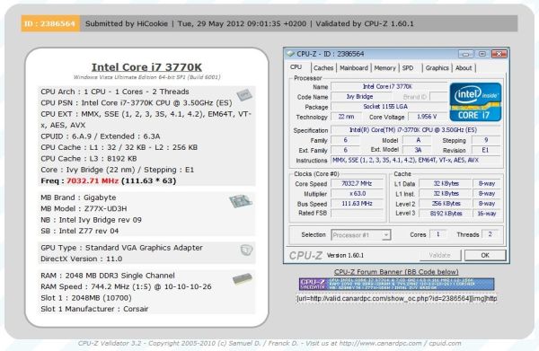 Intel corei7oc cpu-z