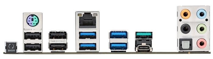 asus x99 a ii back panel ports