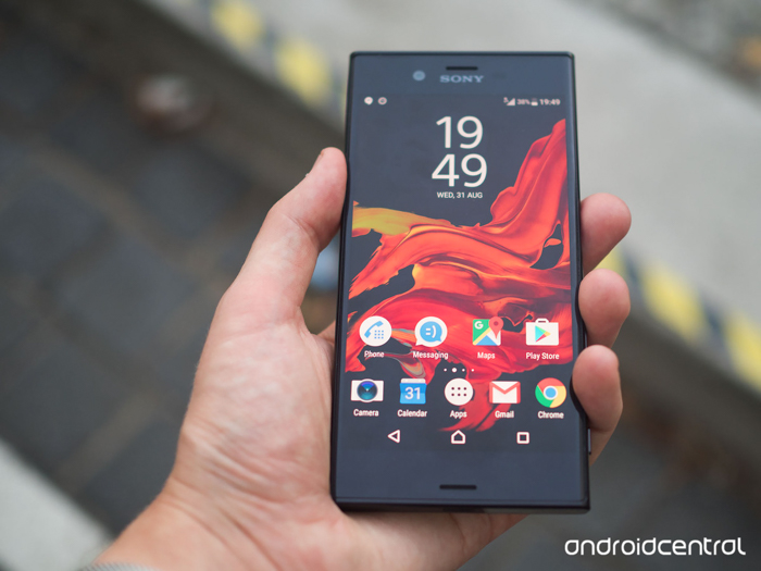 sony xperia xz front androidcentral