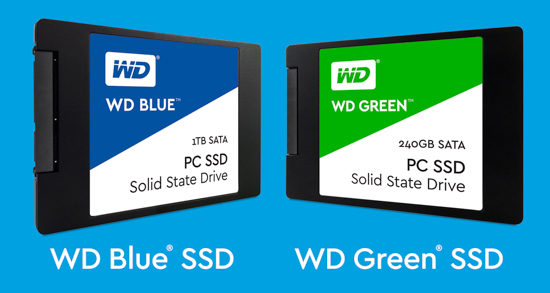 wd blue and wd green ssds