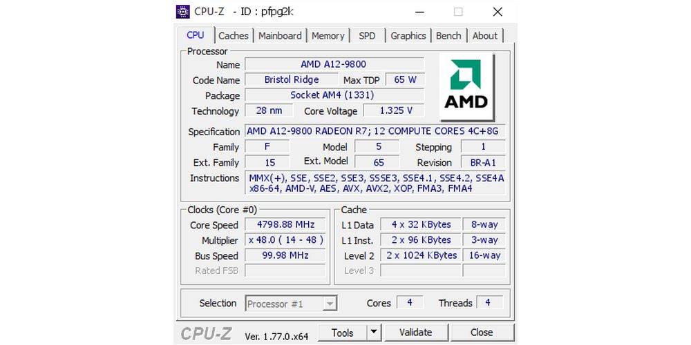 AMD A129800APUBRHWBOTOC 2