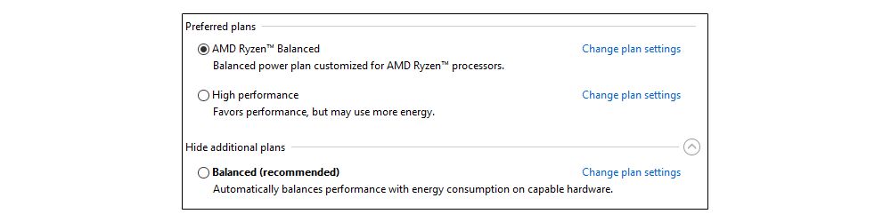 AMD RyzenBalancedplan 2