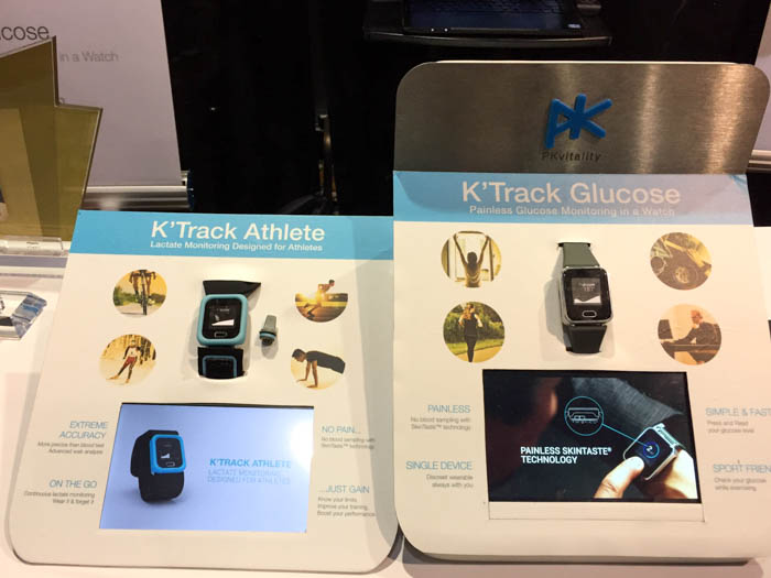 pkvitality ktrack glucose and athlete wearables