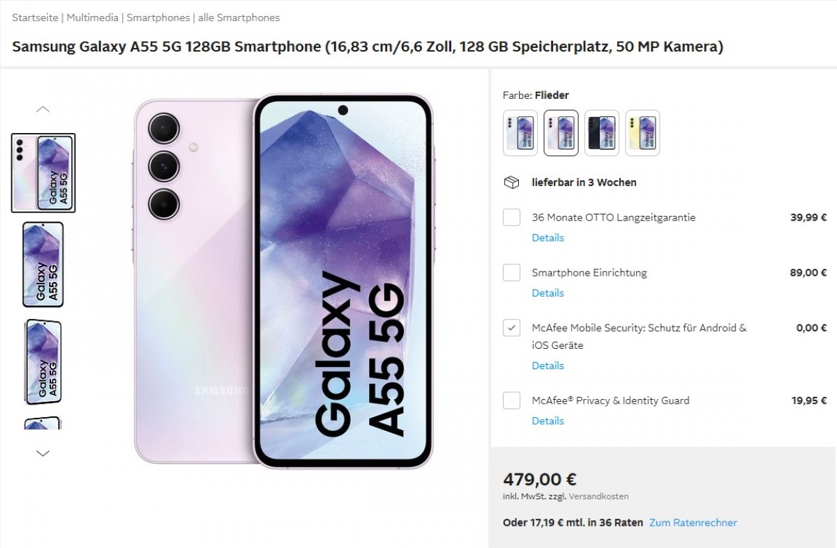 Samsung Galaxy A55 and A35 go on sale in Europe ahead of start