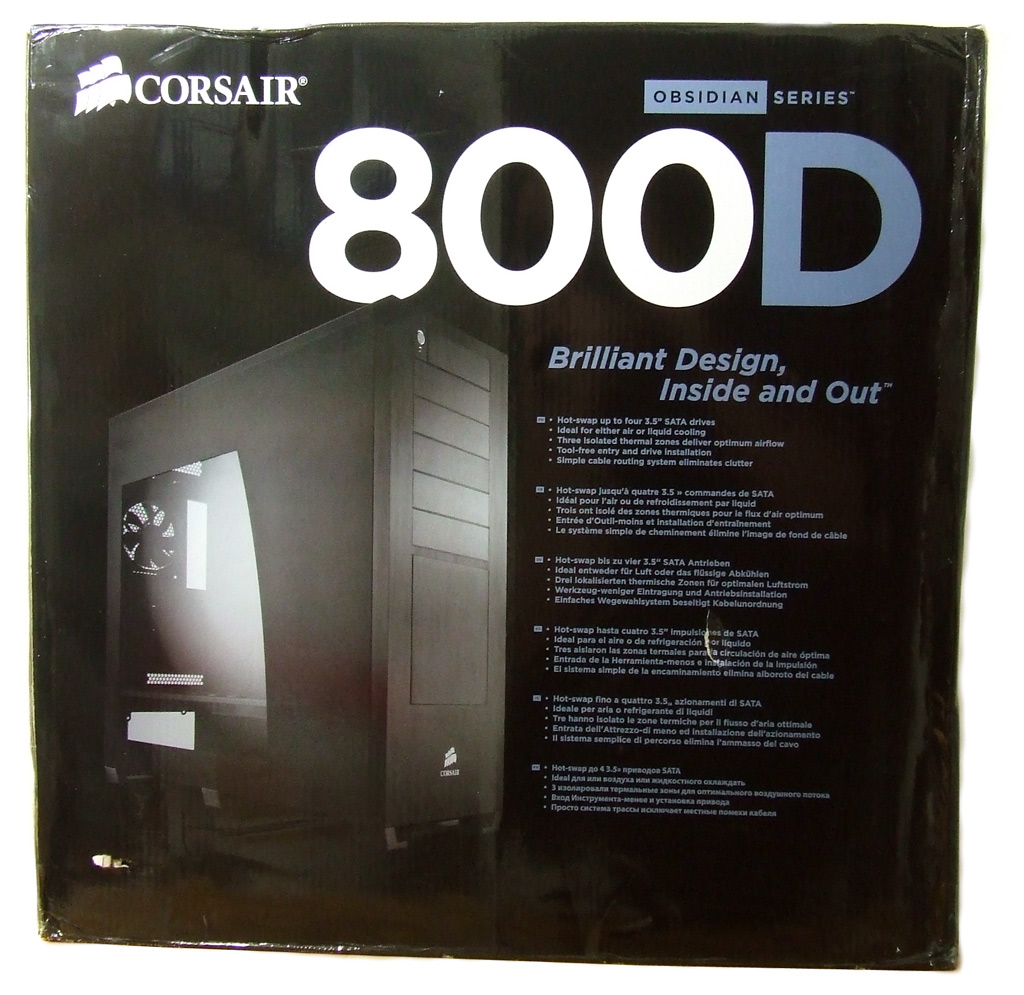 tilnærmelse tilfredshed kanal Corsair Obsidian 800D case tested