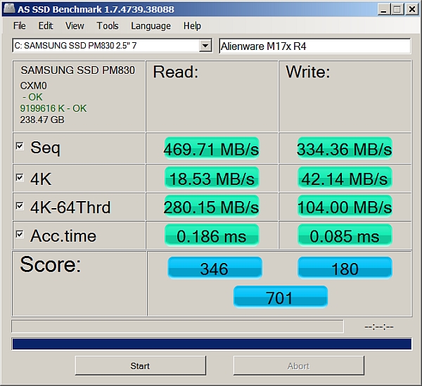 as-ssd-bench SAMSUNG SSD PM83