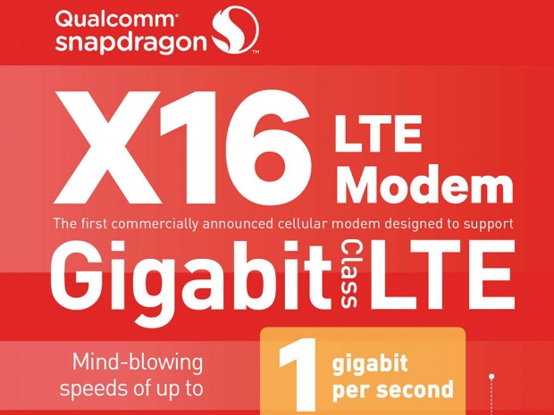Qualcomm announces 1 Gbps X16 modem