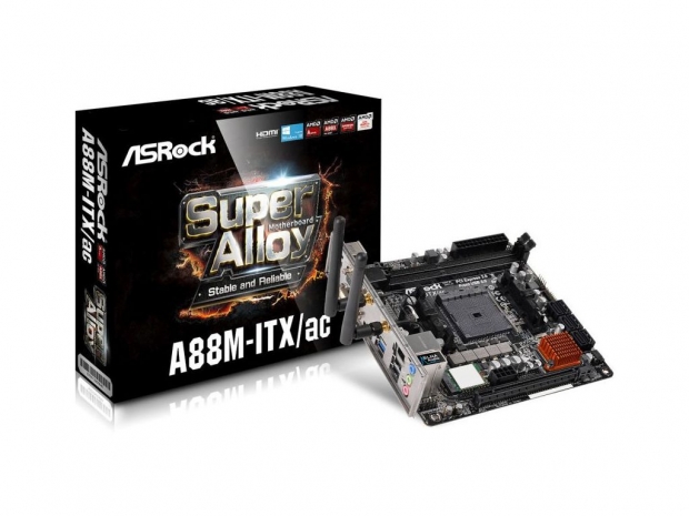 ASRock announces new A88M-ITX/ac motherboard