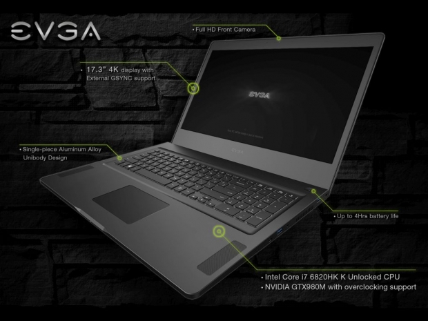 EVGA unveils its first gaming notebook at CES 2016