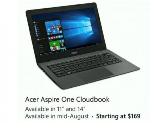 Microsoft reveals Acer&#039;s $169 Chromebook competitor