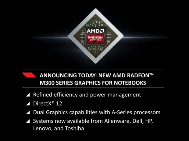 AMD also announces new Radeon M300 series for notebooks