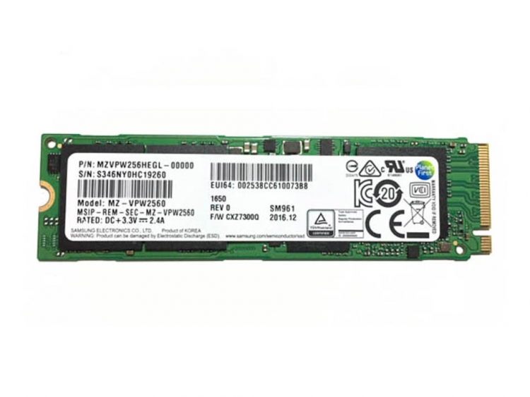 Greet To expose Overwhelm Samsung's third-generation SM961 256GB NVMe SSD reviewed