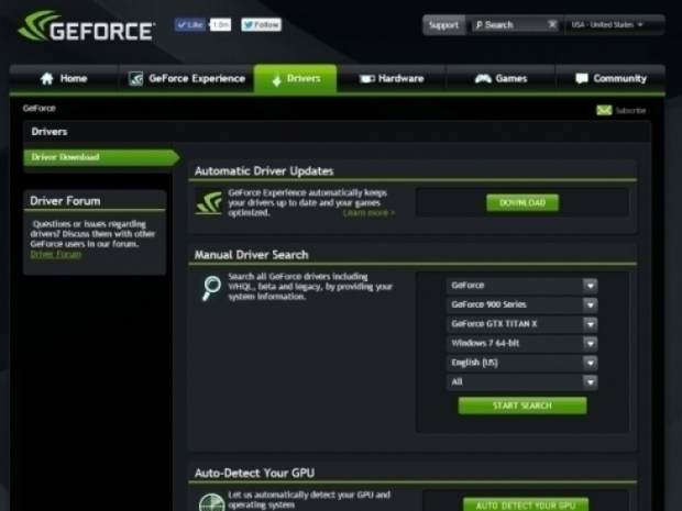 Nvidia releases new Geforce 365.10 WHQL drivers
