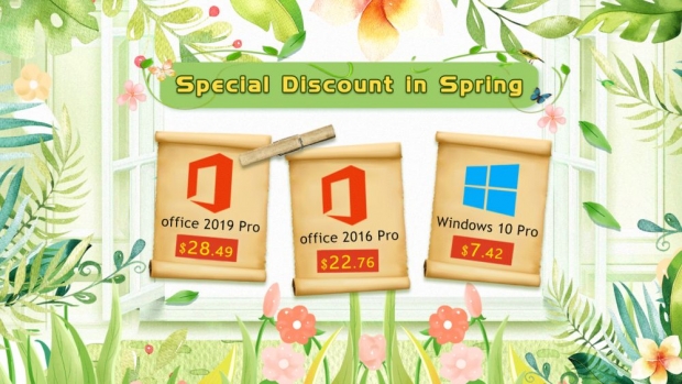 Windows 10 Pro with $7.42 and Office 2019 Pro costs $28.49