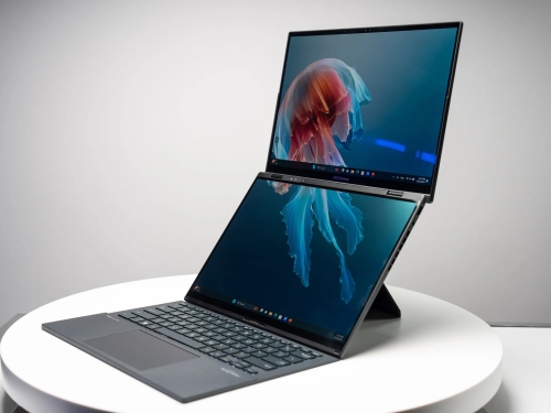 ASUS' new laptop has two OLED screens