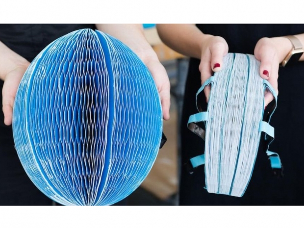Foldable paper bike helmet wins student design award